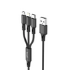 Budi Flexi Charge 3 – Durable 3-in-1 Metal Shell Braided Cable – Model (DC203A8B)