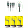 Budi Shine Core 3-in-1 – LED Braided Universal Charging Cable– Model (DC211T10L)