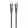 Budi Crystal Charge DC217 – 1.5M Transparent PD65W USB-C to C & iPhone Cable– Model (DC217TL15B)